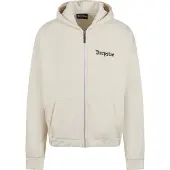 Dropsize Sudadera con cremallera crema / negro