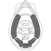 AGV Almohadillas Para Las Mejillas Ax-8 Evo