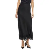 Vila Falda Midi De Cintura Alta Ellette Ankle Lace