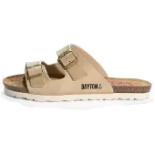 Bayton Zapatos abiertos 'ASTRAKAN' beige / negro
