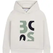 BOSS Sudadera 'Felpa cappuccio beige per bambino' beige