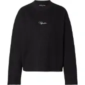 Pegador Camiseta 'Dayita' negro / blanco