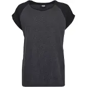 Urban Classics Camiseta gris oscuro / negro