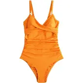 Next Bañador moldeador naranja
