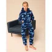 Next Pijama azul claro / azul oscuro / negro