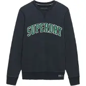 Superdry para hombre. M2014590A Sudadera Athletic Applique Relaxed marino (3XL), Casual, Algodón, outlet 2026.