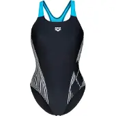 Arena Traje de baño 'Pro Back' azul claro / negro / blanco