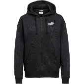 Puma Sudadera con cremallera deportiva 'Ess No. 1' negro / offwhite