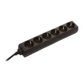 As Schwabe as-Schwabe 11632 as-Schwabe 6-fach Steckdosenleiste 3,0 m schwarz