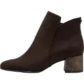 Tamaris Botas de tobillo 'Stiefeletten mit Reißverschluss und Absatz' marrón