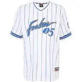 FUBU Camiseta azul / azul oscuro / blanco
