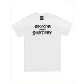 Thrasher Camiseta 'SKATE AND DESTROY' blanco