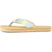 O'Neill Sandalias de dedo 'Ditsy Sun' azul claro / marrón / verde / rosa