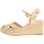 Lipsy Sandalias crema / piel / verde / rojo oscuro