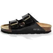 Bayton Zapatos abiertos 'TRACY' marrón / negro