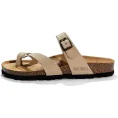 Bayton Sandalias de dedo 'DIANE' beige