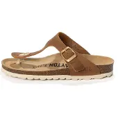 Bayton Sandalias de dedo 'MERCURE' crema / camelo / marrón / oro