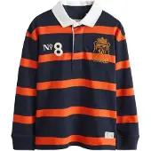 Superdry Camiseta azul noche / naranja / blanco