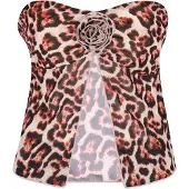 Faina Top rojo / negro