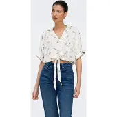 ONLY Blusa 'ONLPAULA' azul / azul oscuro / blanco