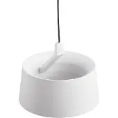 Loom Design Lámpara colgante LED Cookie, blanca, aluminio Ø 15 cm