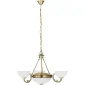 Eglo Savoy, Montaje fijo, Bronce, Blanco, Metal, Vidrio, IP20