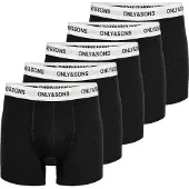 Only & Sons Calzoncillo boxer 'Fitz' negro / blanco
