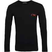 Emporio Armani Camiseta rojo sangre / negro