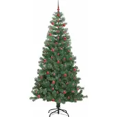 vidaXL Árbol de Navidad verde, 240 cm, PVC