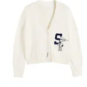 Chinti & Parker Cárdigan 'Snoopy Varsity' crema / navy