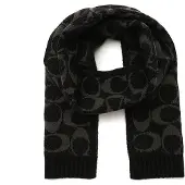 Coach Chal 'JUMBO SIGNATURE C SCARF' beige oscuro / negro