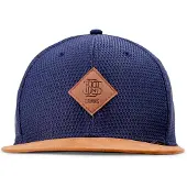 Djinns Gorra 'Honey Knit' navy / cognac