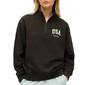 Superdry Sudadera Con Media Cremallera Athletic Essential