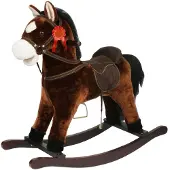 Sport One Caballo Balancín De Madera Rodeo