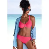 LASCANA Top de bikini púrpura