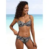 LASCANA Top de bikini antracita