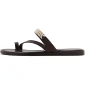 Derimod Sandalias de dedo marrón oscuro