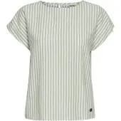 Oxmo Blusa 'ARNORA' gris plateado / verde