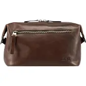 Jost Lund Bolsas de aseo Piel natural 25 cm marrón