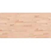 Syfax Encimera de baño madera maciza de haya 100x50x2,5 cm