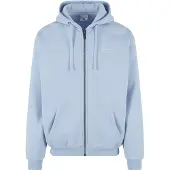 Karl kani Sudadera con cremallera azul claro / blanco