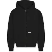 Dropsize Sudadera con cremallera negro