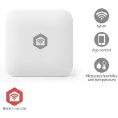 Nedis Smartlife ZBSC11WT, Interior, Sensor de temperatura y humedad, Autónomo, Inalámbrico, Plástico, 2480 MHz