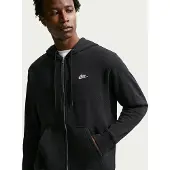 Nike Sudadera con cremallera 'Club Fleece' negro