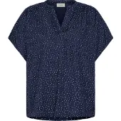 Fransa Blusa 'FRLaya' marino / blanco