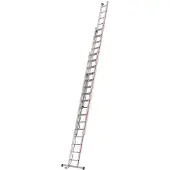 Hymer Escalera de cuerda con rodillos para pared, 3 x 16 peldaños