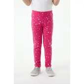 Happy girls Leggings azul / frambuesa / plata / blanco
