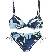 Sunseeker Bikini navy / azul claro / verde pastel / blanco