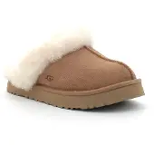 Ugg Sandalias 'DISQUETTE' marrón claro / blanco lana