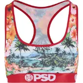 PSD Sujetador 'Hawaiian Luxe' azul / verde oscuro / naranja / rojo